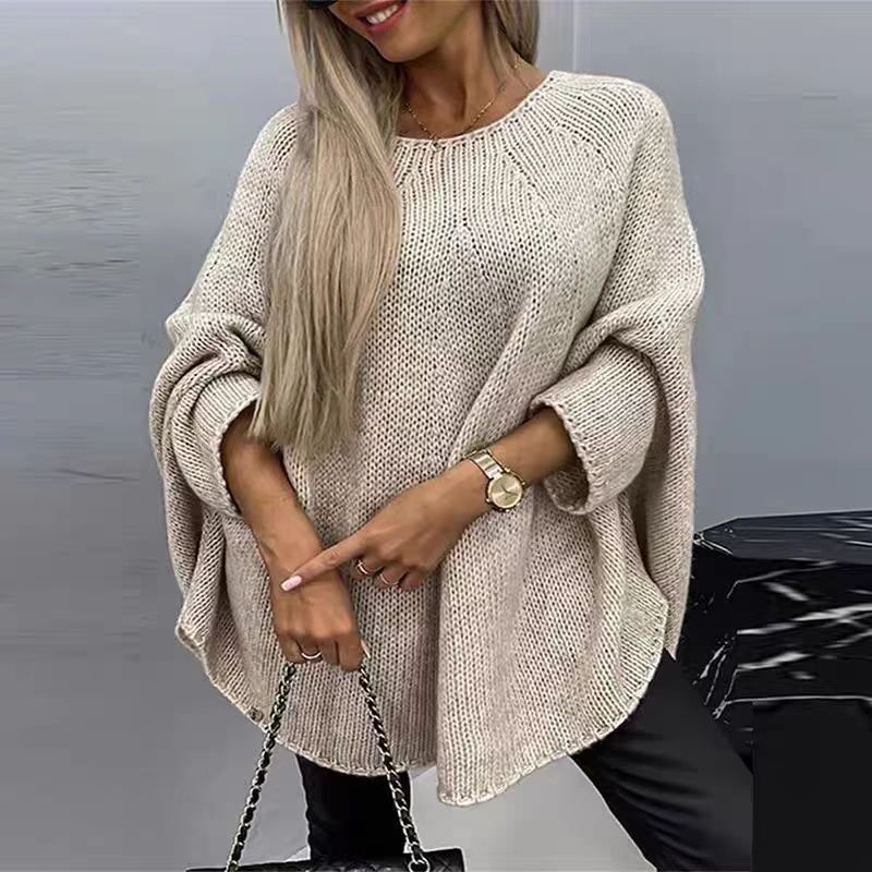 Pull Cape en Tricot - Élégance et Chaleur pour un Hiver Chic