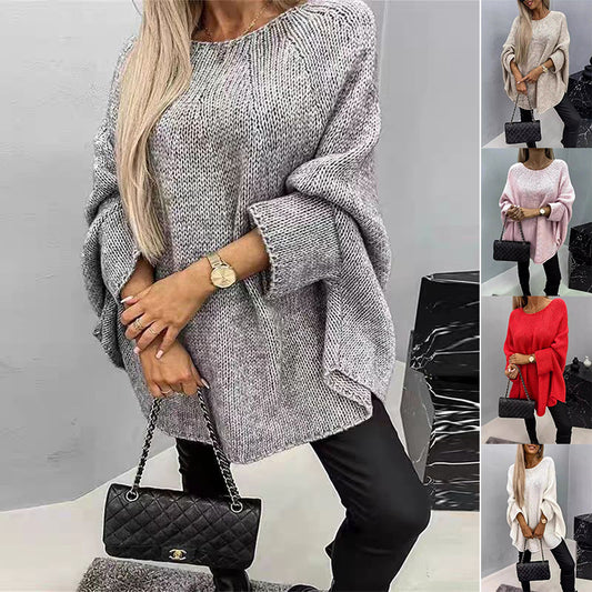 Pull Cape en Tricot - Élégance et Chaleur pour un Hiver Chic